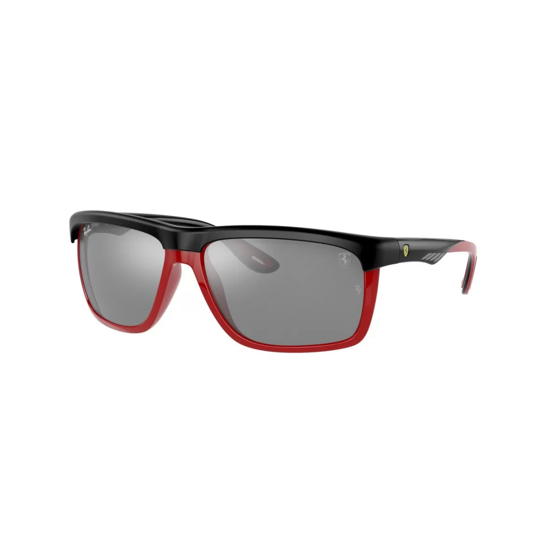 UNISEX SUNGLASSES RAY-BAN RB 4363M - F6026G MATT BLACK ON RED 