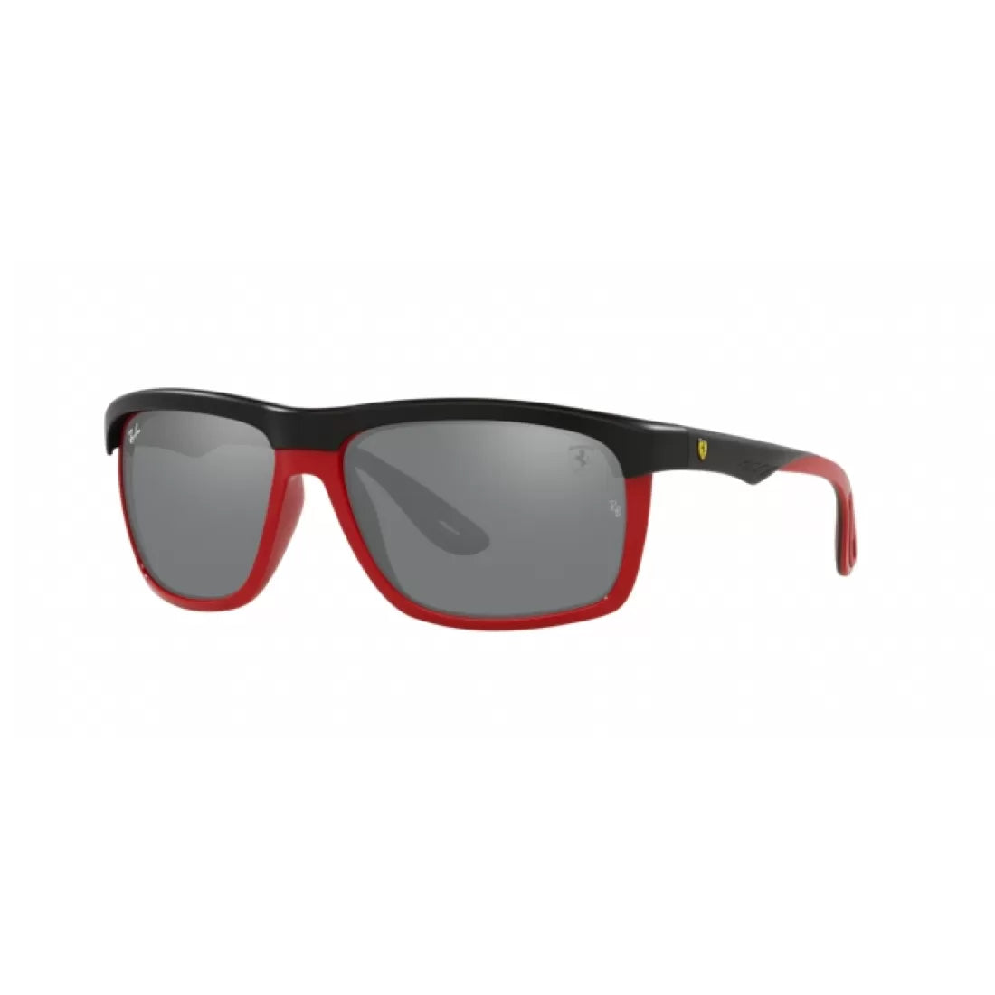 UNISEX SUNGLASSES RAY-BAN RB 4363M - F6026G MATT BLACK ON RED 