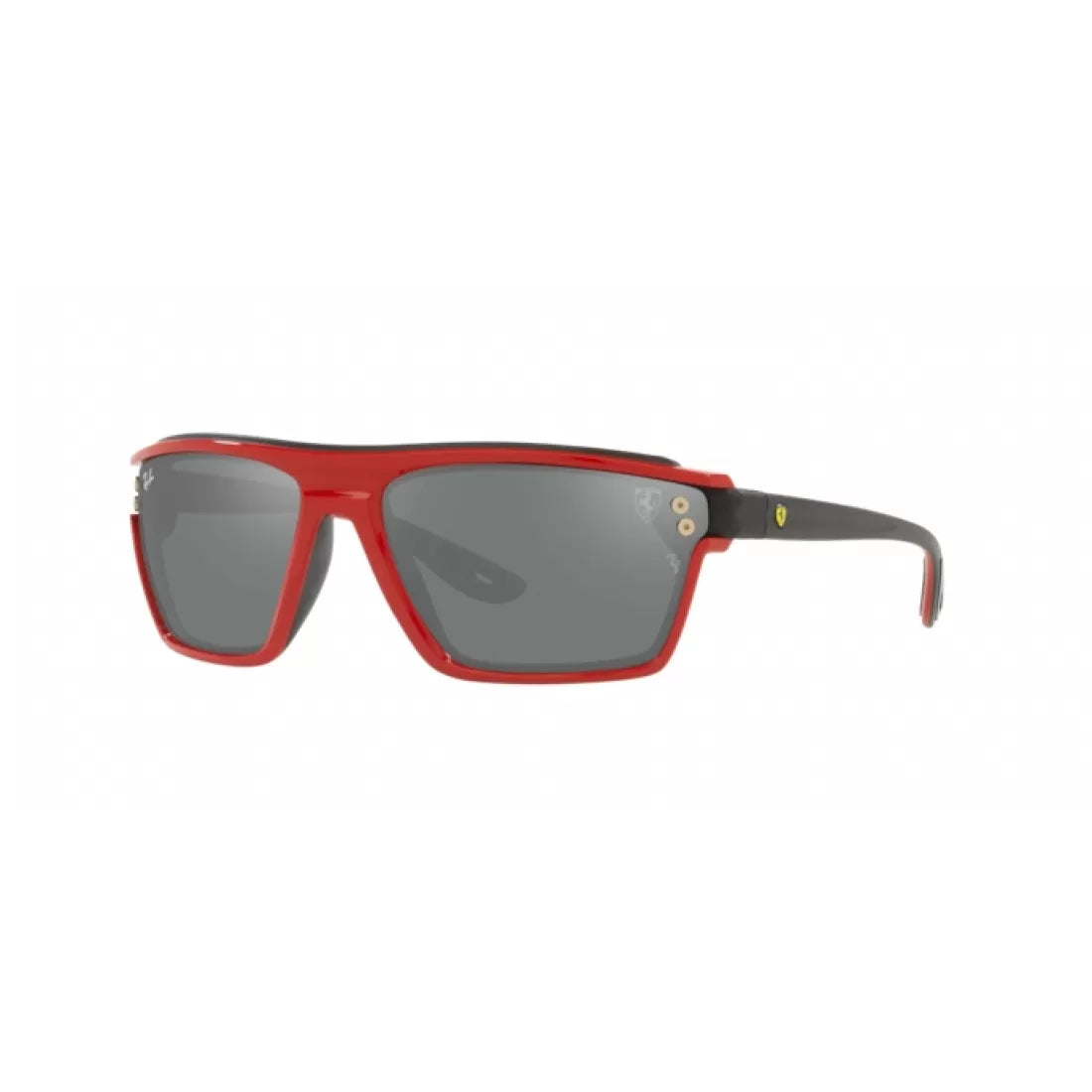 UNISEX SUNGLASSES RAY-BAN RB 4370M - F6236G RED ON BLACK RUBBER 