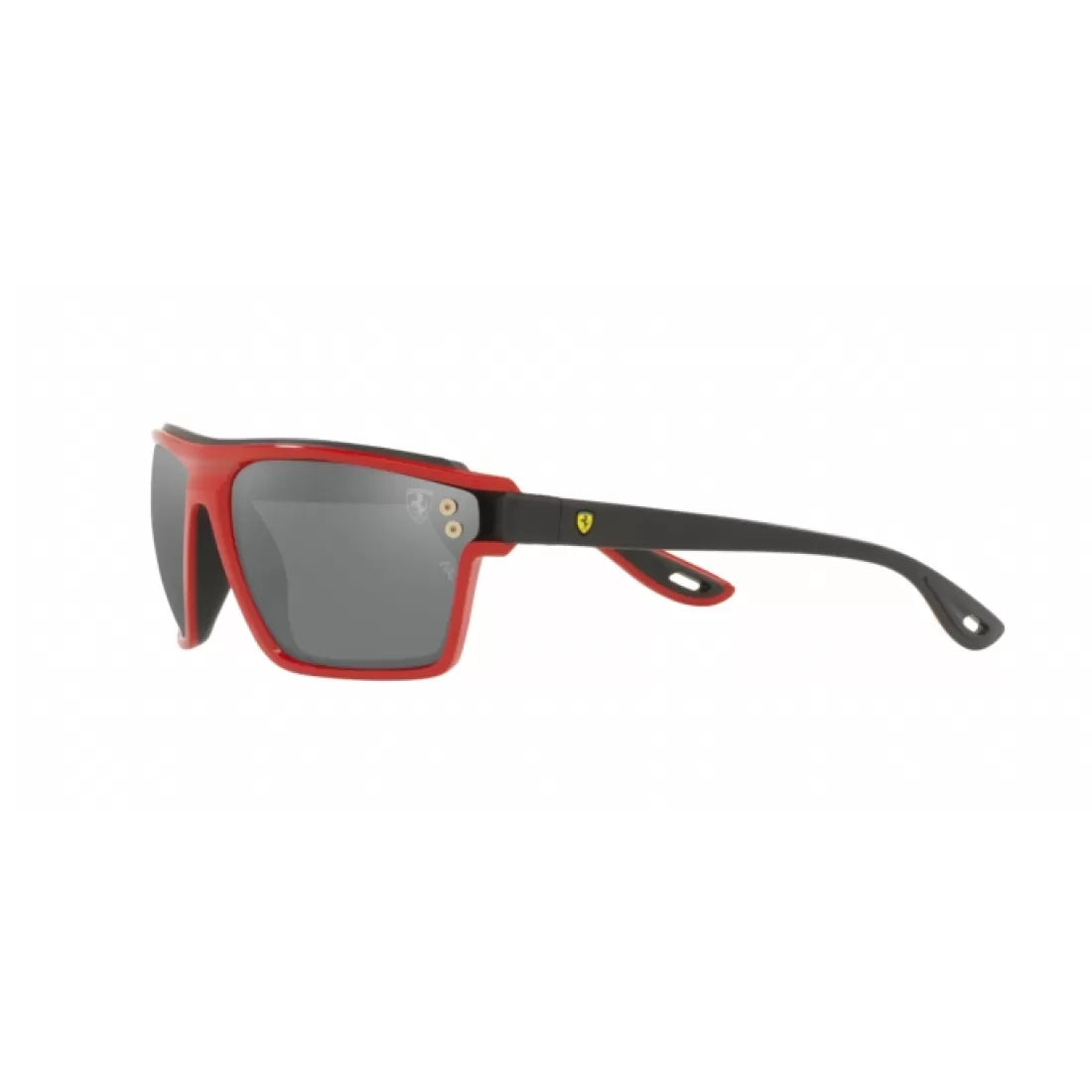 UNISEX SUNGLASSES RAY-BAN RB 4370M - F6236G RED ON BLACK RUBBER 