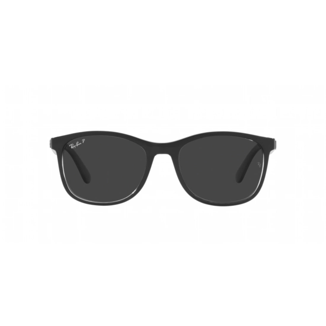 UNISEX SUNGLASSES RAY-BAN RB 4374 - 603948 BLACK ON TRANSPARENT 
