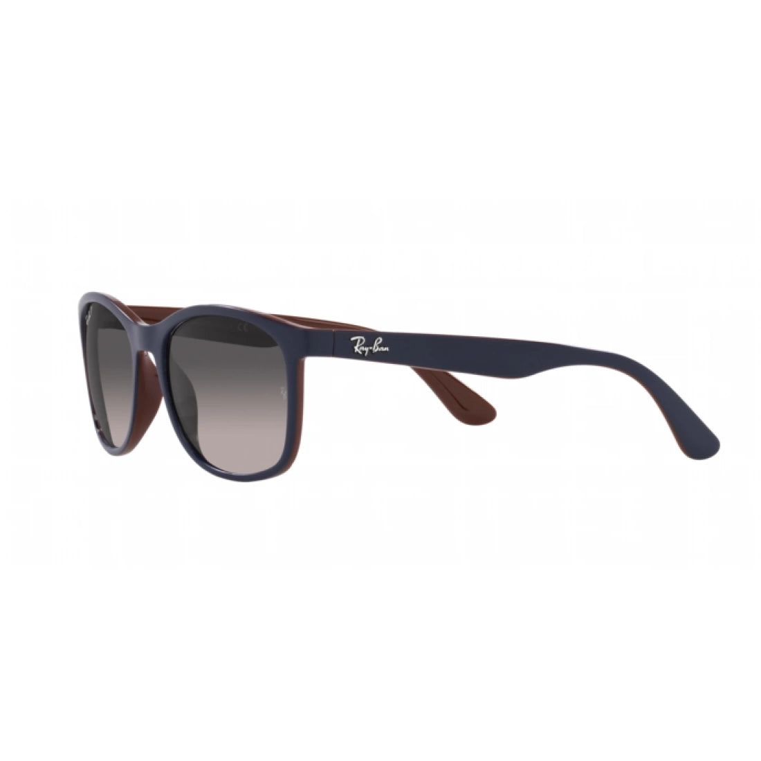 UNISEX SUNGLASSES RAY-BAN RB 4374 - 6601M3 MATT BLUE ON BROWN 