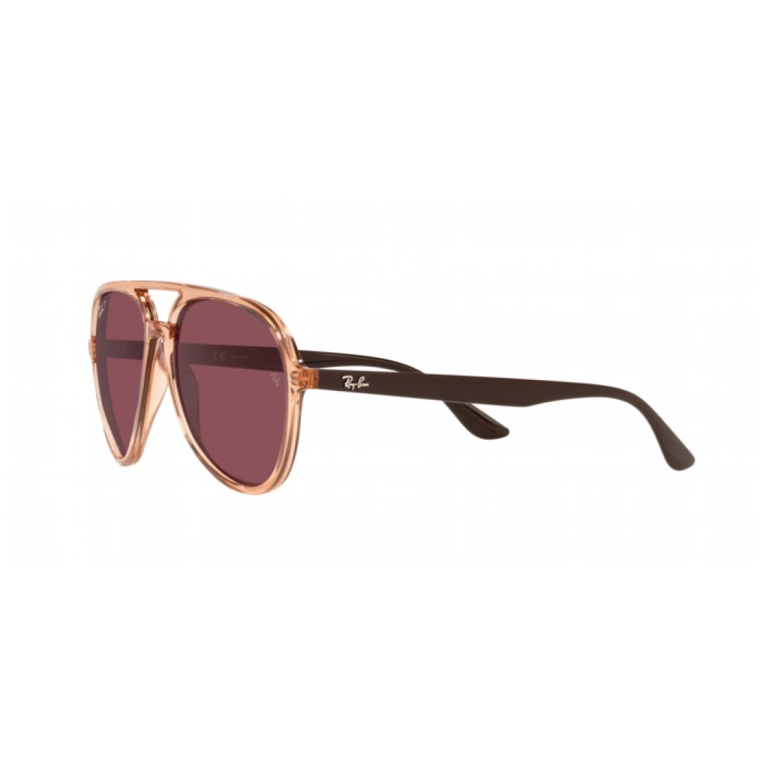 UNISEX SUNGLASSES RAY-BAN RB 4376 - 66025Q TRANSPARENT BROWN 