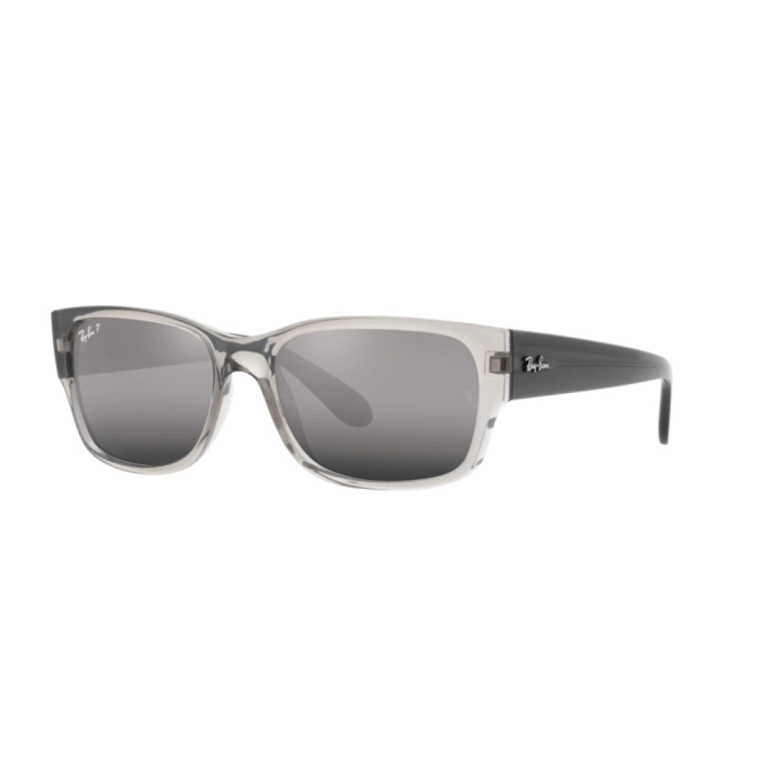 UNISEX SUNGLASSES RAY-BAN RB 4388 - 6647G3 TRANSPARENT GRAY SIZE 55 