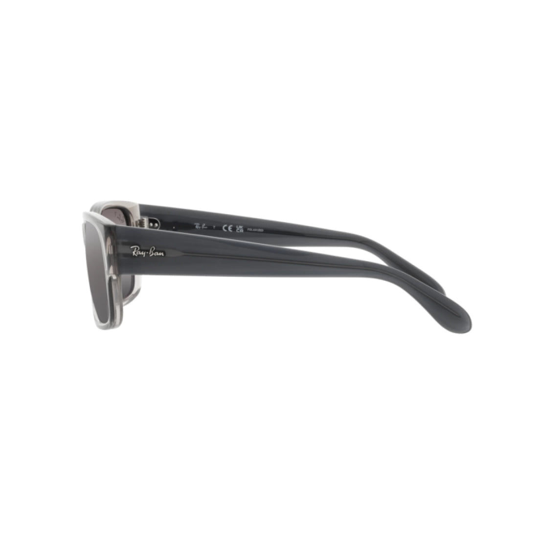 UNISEX SUNGLASSES RAY-BAN RB 4388 - 6647G3 TRANSPARENT GRAY SIZE 55 
