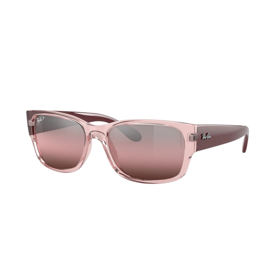 OCCHIALE DA SOLE UNISEX RAY-BAN RB 4388 - 6648G8 ROSA TRASPARENTE CALIBRO 55