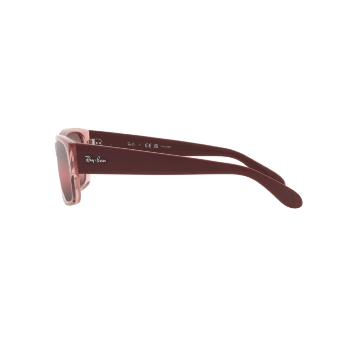 OCCHIALE DA SOLE UNISEX RAY-BAN RB 4388 - 6648G8 ROSA TRASPARENTE CALIBRO 55