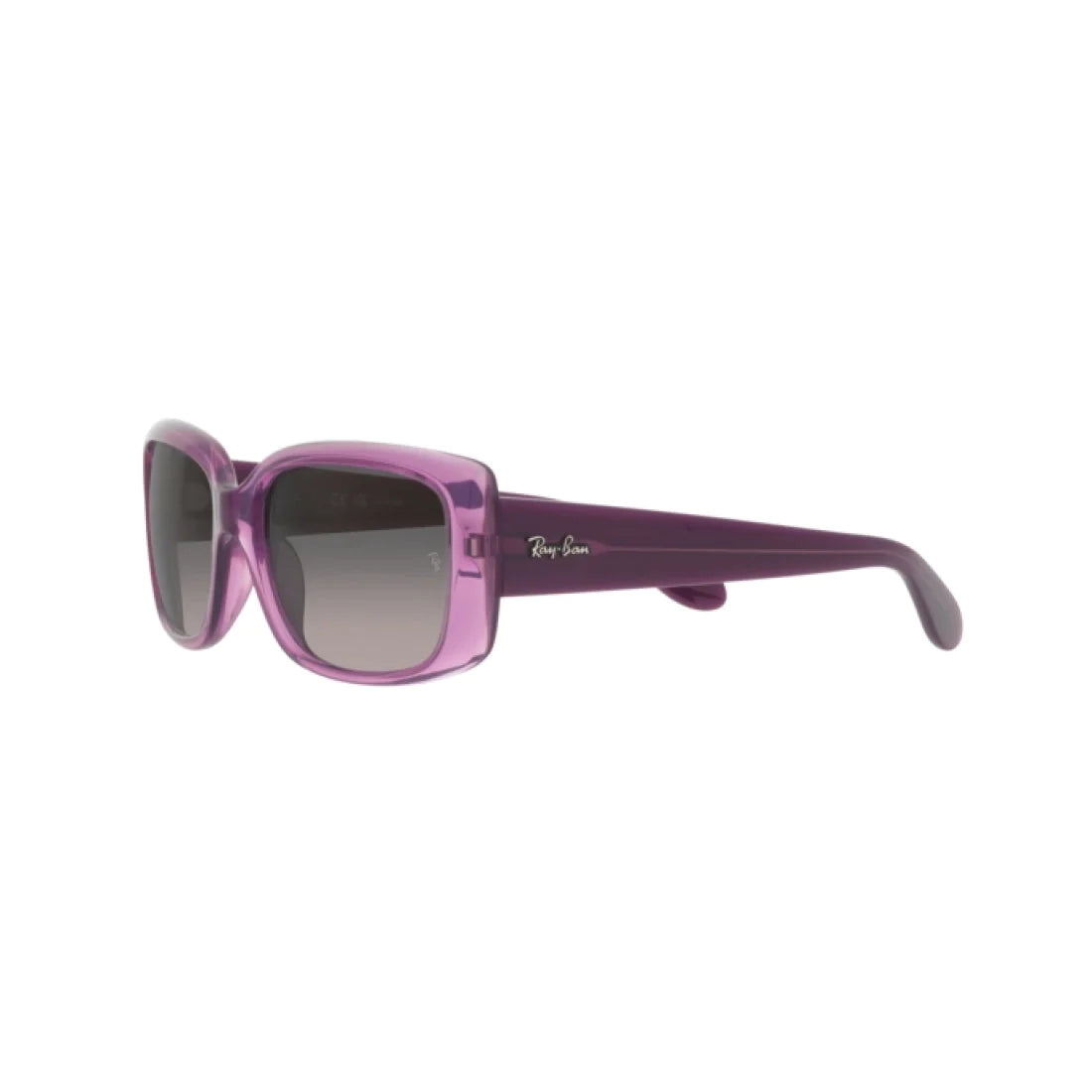 OCCHIALE DA SOLE DONNA RAY-BAN RB 4389 - 6443M3 VIOLA TRASPARENTE CALIBRO 58