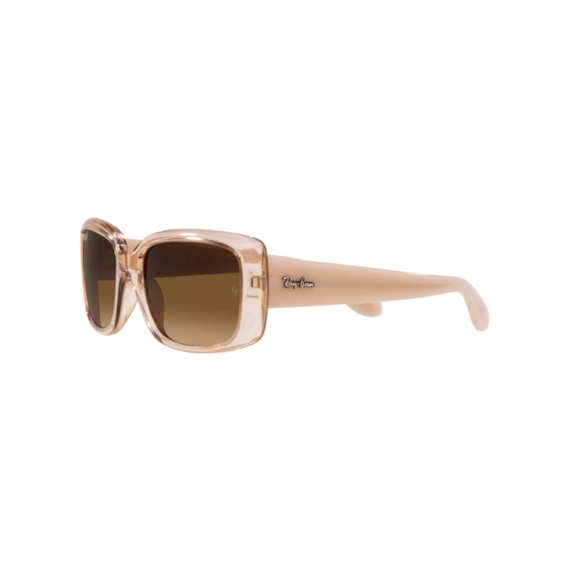 WOMEN'S SUNGLASSES RAY-BAN RB 4389 - 6644M2 TRANSPARENT BROWN SIZE 55 