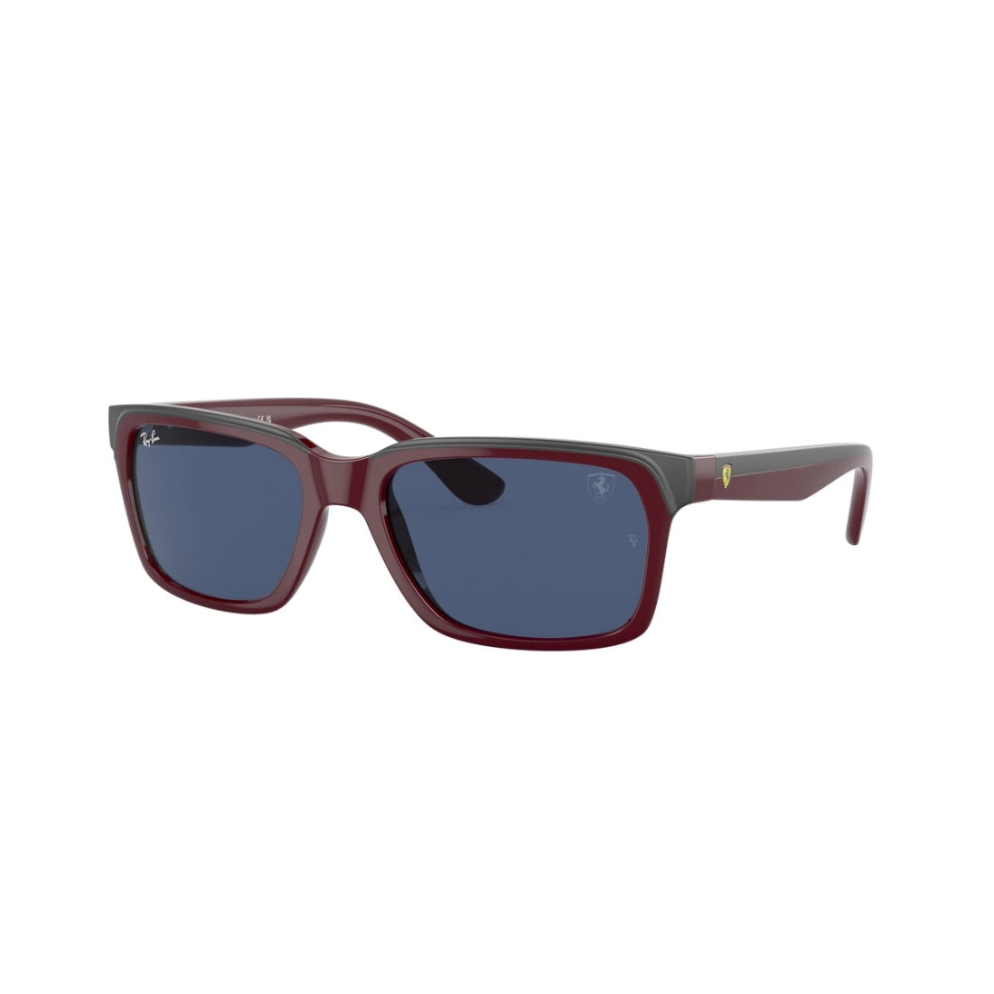 OCCHIALE DA SOLE UNISEX RAY-BAN RB 4393M - F67980 ROSSO SCURO SU GRIGIO