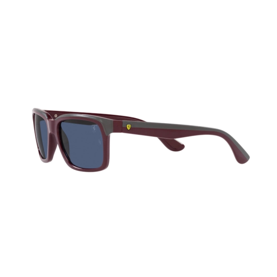 OCCHIALE DA SOLE UNISEX RAY-BAN RB 4393M - F67980 ROSSO SCURO SU GRIGIO
