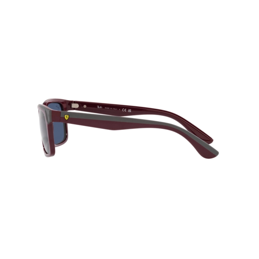 OCCHIALE DA SOLE UNISEX RAY-BAN RB 4393M - F67980 ROSSO SCURO SU GRIGIO