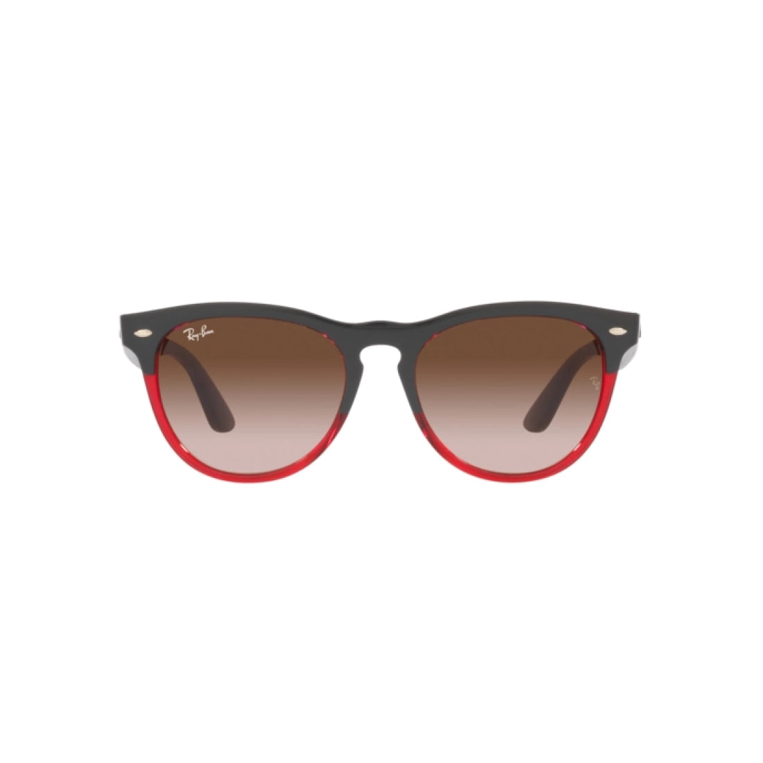OCCHIALI DA SOLE UNISEX RAY-BAN RB 4471 IRIS 663113 GRIGIO SU ROSSO TRASPARENTE