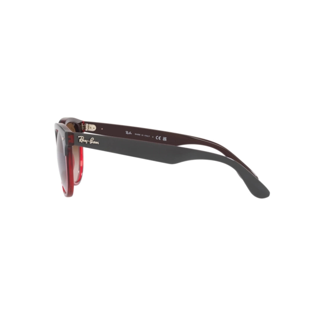 OCCHIALI DA SOLE UNISEX RAY-BAN RB 4471 IRIS 663113 GRIGIO SU ROSSO TRASPARENTE
