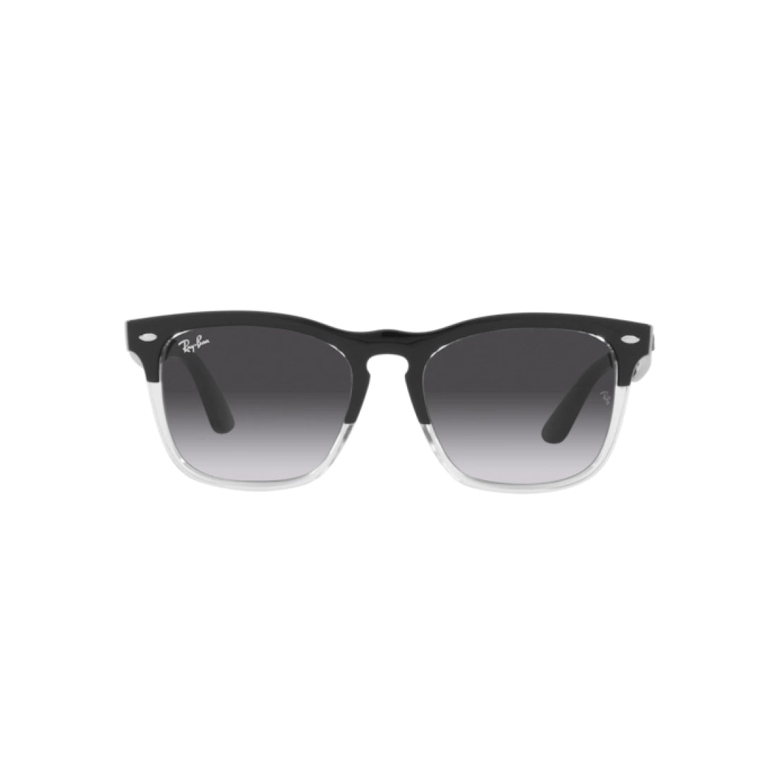 OCCHIALI DA SOLE UNISEX RAY-BAN RB 4487 STEVE 66308G NERO SU TRASPARENTE cal.54