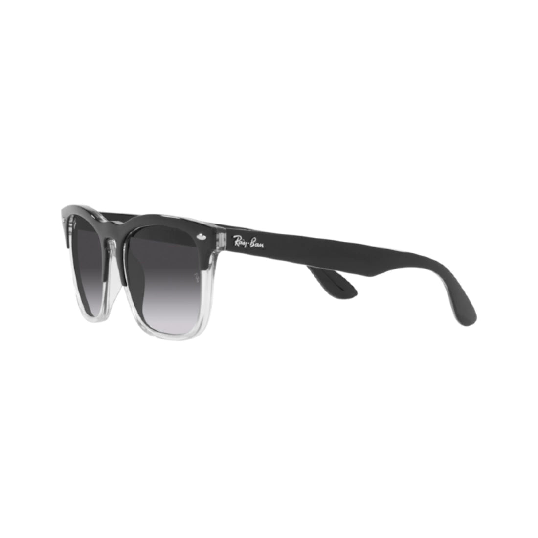 OCCHIALI DA SOLE UNISEX RAY-BAN RB 4487 STEVE 66308G NERO SU TRASPARENTE cal.54