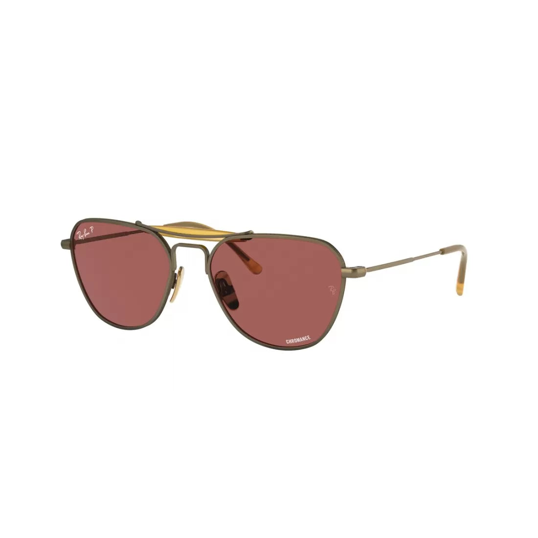 UNISEX SUNGLASSES RAY-BAN RB 8064 - 9207AL ANTIQUE GOLD DEMI GLOSS 
