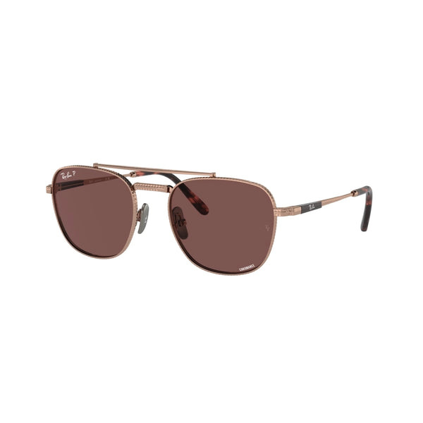 OCCHIALE DA SOLE UNISEX RAY-BAN RB 8258 FRANK II TITANIUM 3140AF ORO ROSA CALIBRO 51