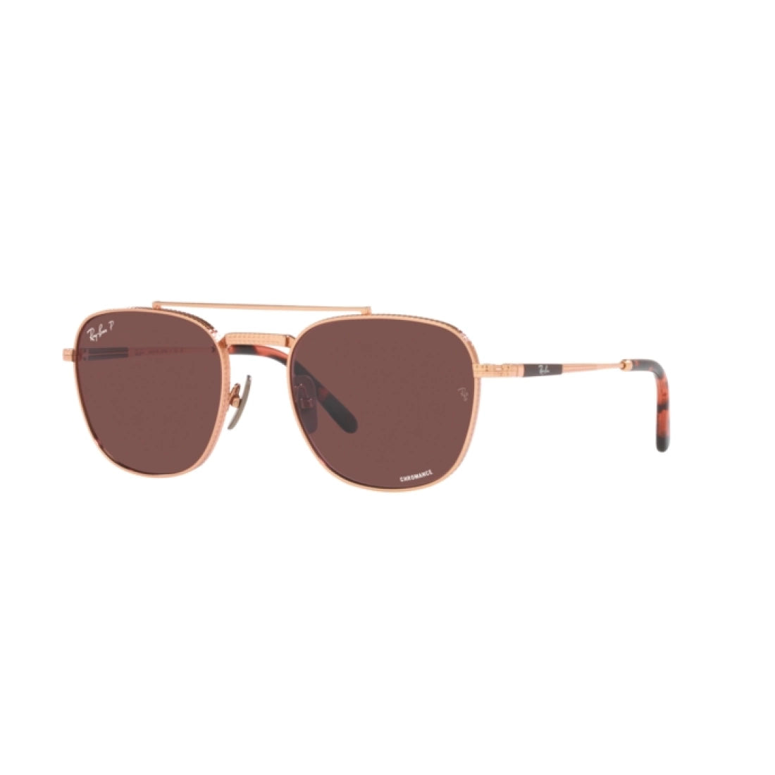 UNISEX SUNGLASSES RAY-BAN RB 8258 FRANK II TITANIUM 3140AF ROSE GOLD CALIBER 51 