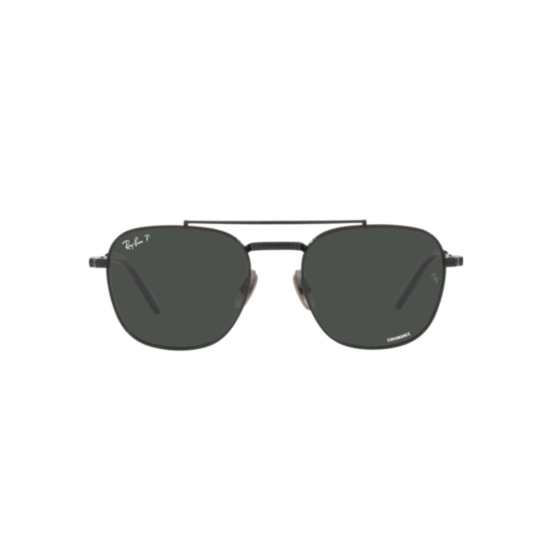 UNISEX SUNGLASSES RAY-BAN RB 8258 FRANK II TITANIUM 3141K8 BLACK. 51 CALIBER 