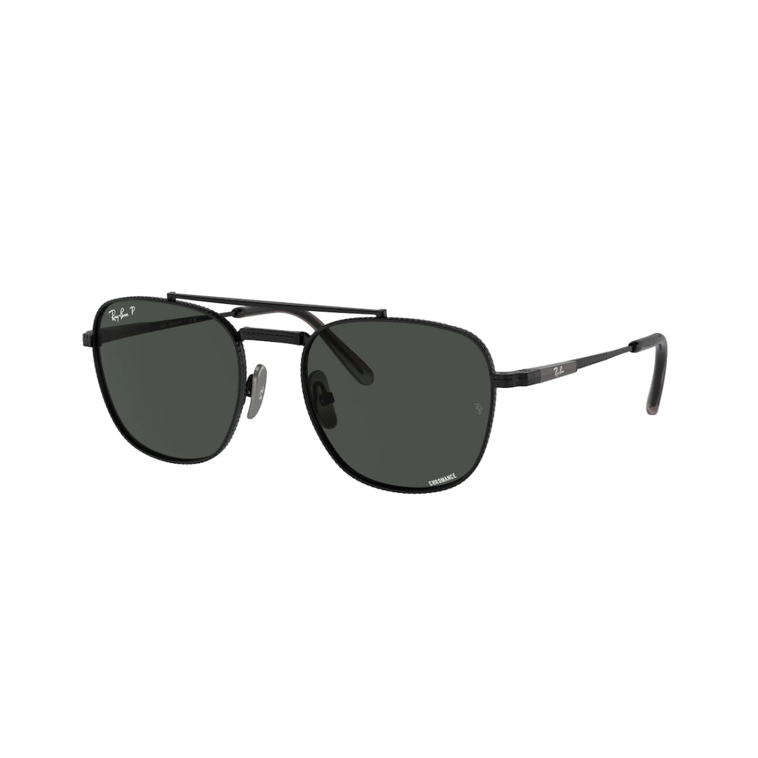 UNISEX SUNGLASSES RAY-BAN RB 8258 FRANK II TITANIUM 3141K8 BLACK. 51 CALIBER 
