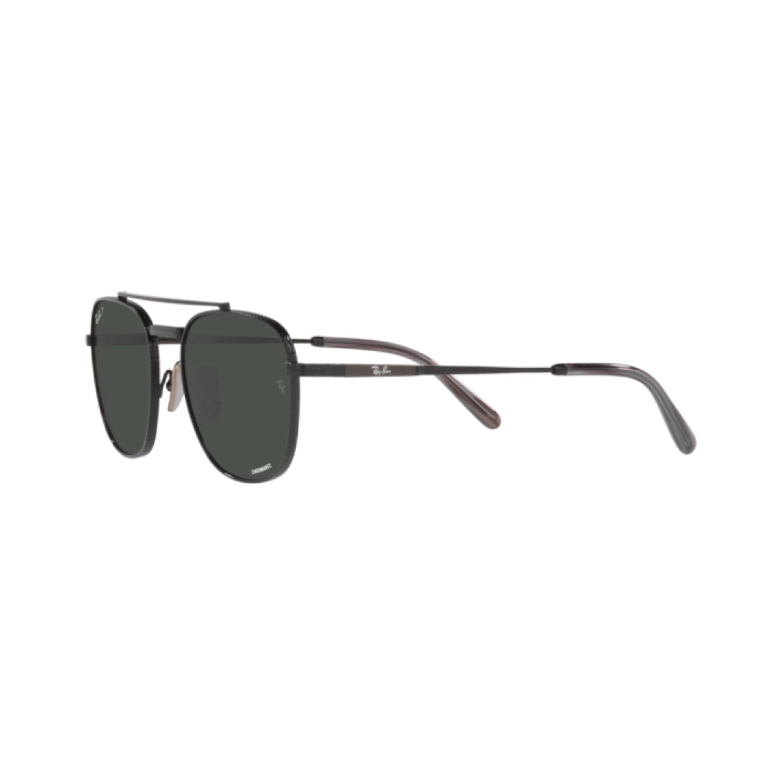 UNISEX SUNGLASSES RAY-BAN RB 8258 FRANK II TITANIUM 3141K8 BLACK. 51 CALIBER 