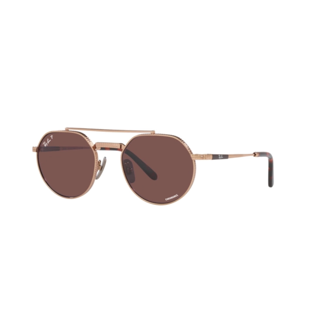 UNISEX SUNGLASSES RAY-BAN RB 8265 JACK II TITANIUM 3140AF ROSE GOLD SIZE 53 