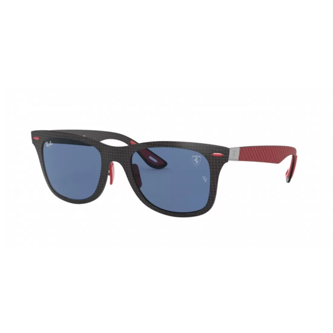 UNISEX SUNGLASSES RAY-BAN RB 8395M - F05580 MAT CARBON MAT ALLUTEX RED 