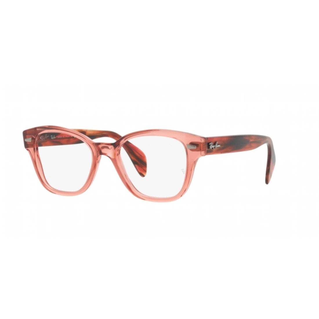 UNISEX EYEGLASSES RAY-BAN RX 0880 - 8177 TRANSPARENT PINK SIZE 49 