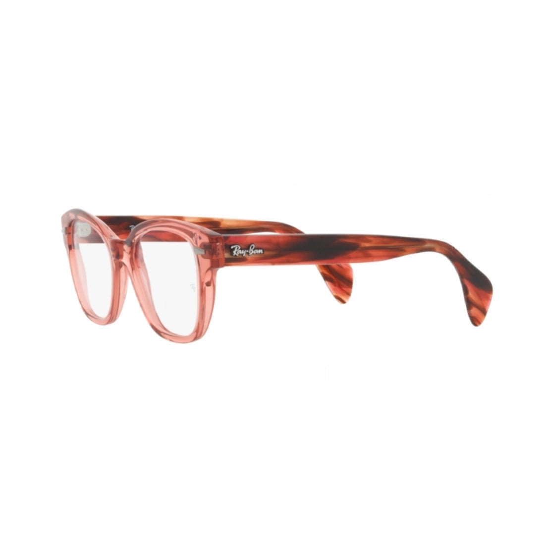 UNISEX EYEGLASSES RAY-BAN RX 0880 - 8177 TRANSPARENT PINK SIZE 52 