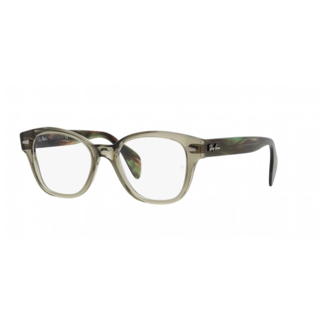 UNISEX EYEGLASSES RAY-BAN RX 0880 - 8178 TRANSPARENT GREEN SIZE 49 