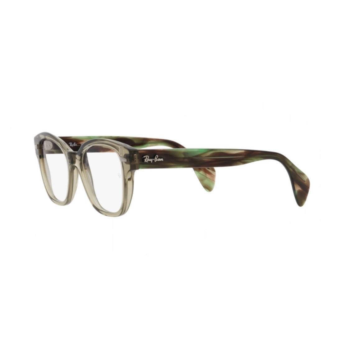 UNISEX EYEGLASSES RAY-BAN RX 0880 - 8178 TRANSPARENT GREEN SIZE 52 