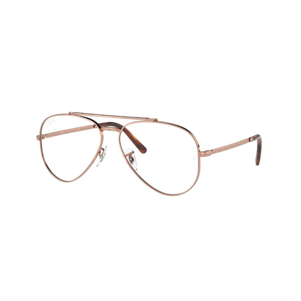 OCCHIALE DA VISTA UNISEX RAY-BAN RX 3625V NEW AVIATOR 3094 ORO ROSA CALIBRO 55