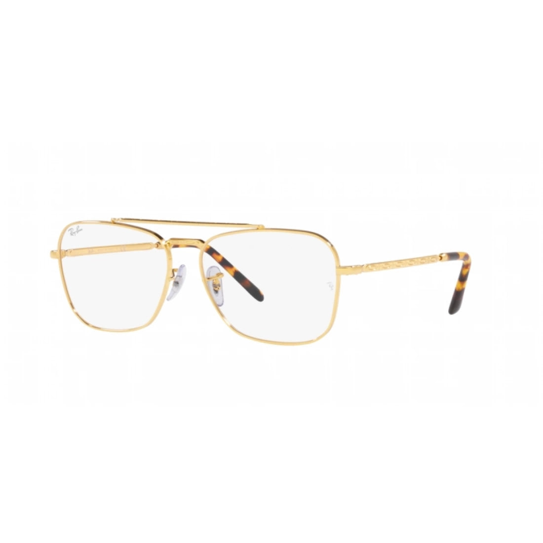 UNISEX EYEGLASSES RAY-BAN RX 3636V NEW CARAVAN 3086 GOLDEN LEGEND CALIBER 55 