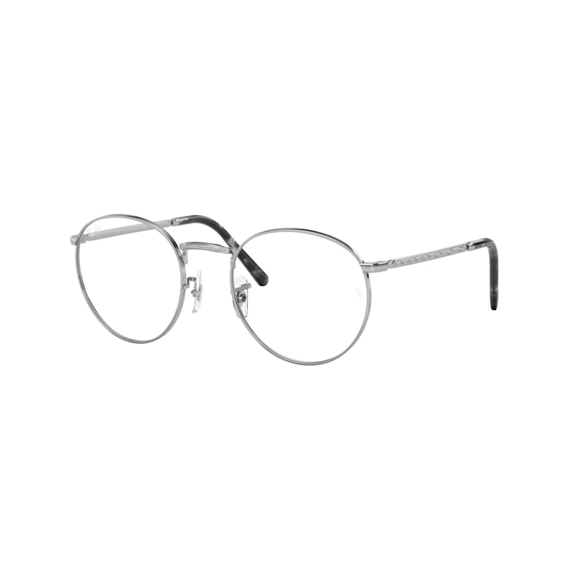 UNISEX EYEGLASSES RAY-BAN RX 3637V NEW ROUND 2501 SILVER CALIBER 53 