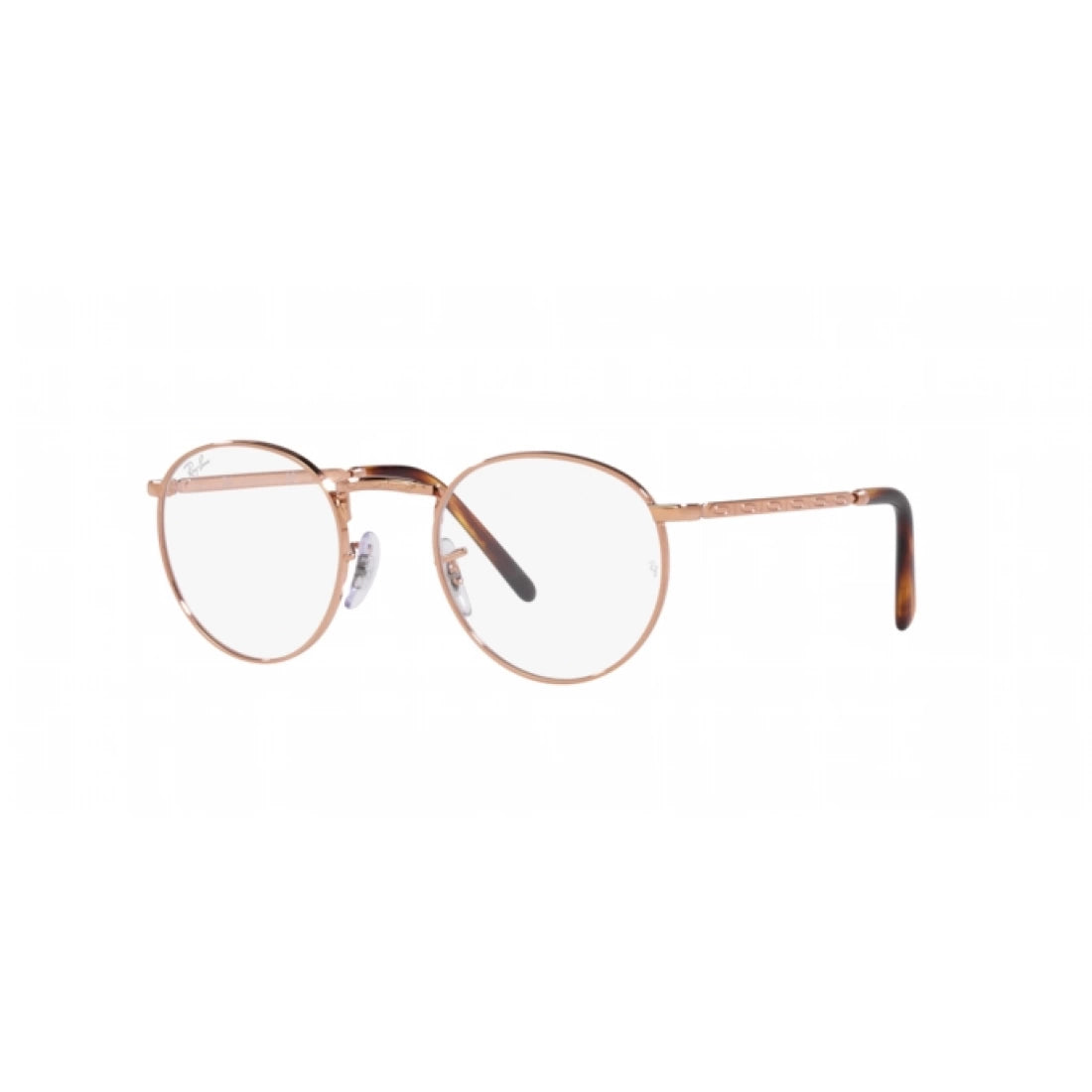 UNISEX EYEGLASSES RAY-BAN RX 3637V NEW ROUND 3094 ROSE GOLD SIZE 47 