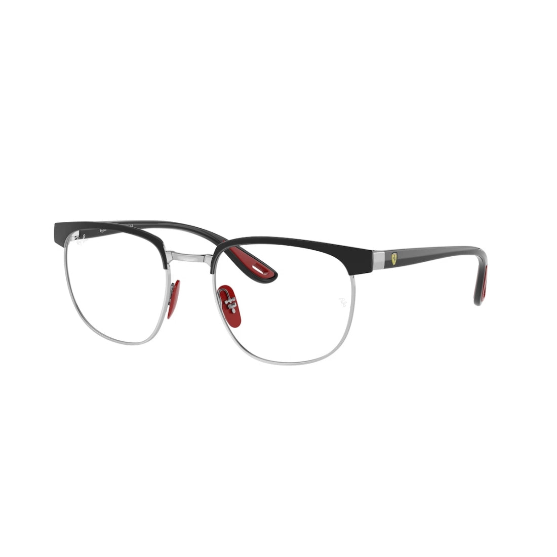 UNISEX EYEGLASSES RAY-BAN RX 3698VM - F060 BLACK ON SILVER CALIBER 51 
