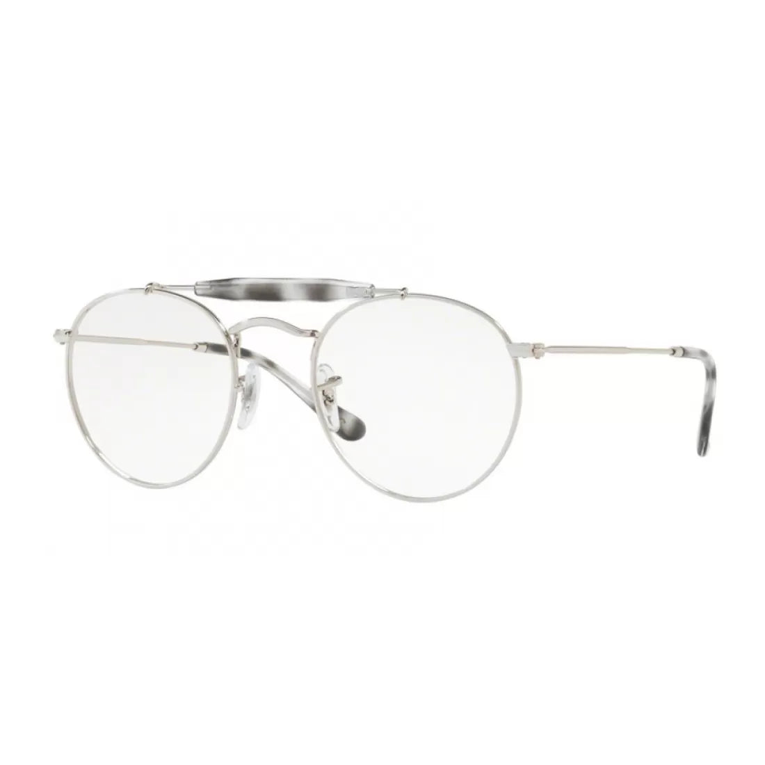UNISEX EYEGLASSES RAY-BAN RX 3747V - 2501 SILVER CALIBER 50 