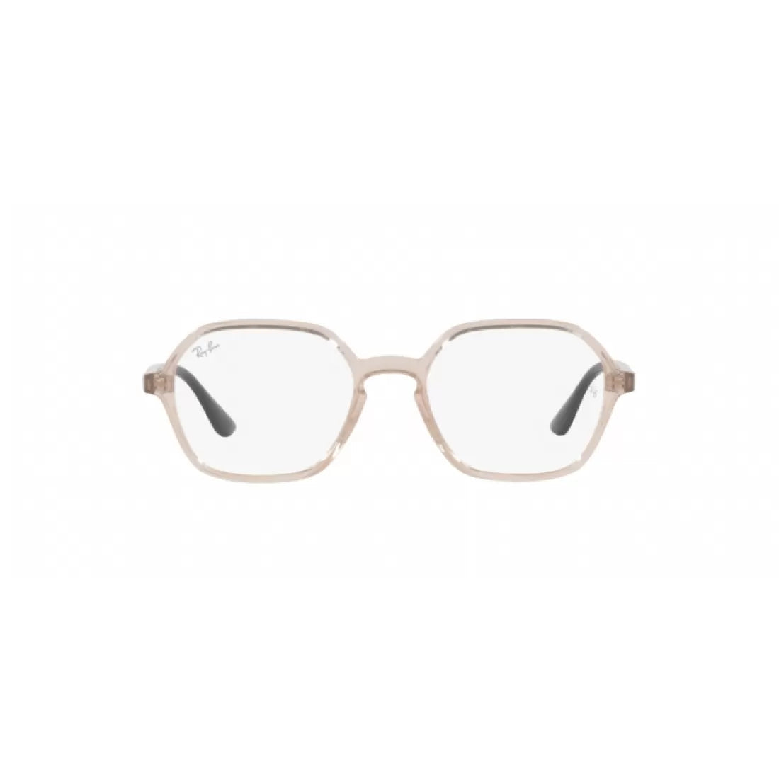 UNISEX EYEGLASSES RAY-BAN RX 4361V - 8138 LIGHT BROWN TRANSPARENT SIZE 52 