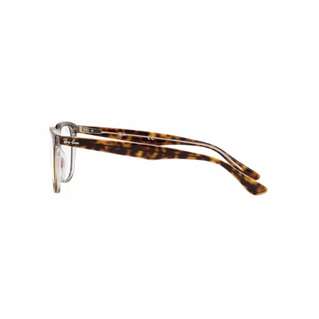 UNISEX EYEGLASSES RAY-BAN RX 4362V - 5082 HAVANA ON TRANSPARENT CALIBER 51 