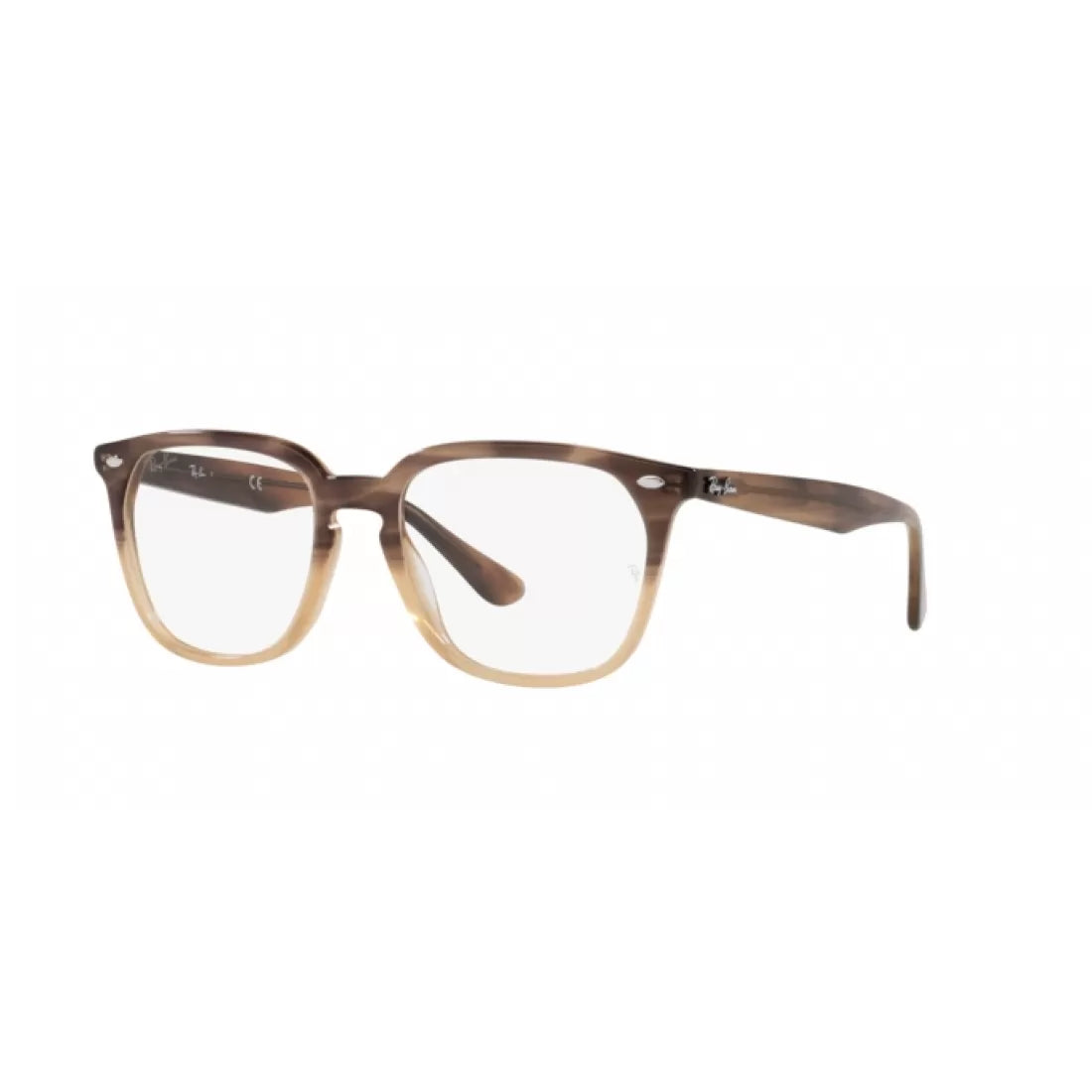 UNISEX EYEGLASSES RAY-BAN RX 4362V - 8107 HAVANA SHADED BROWN SIZE 53 