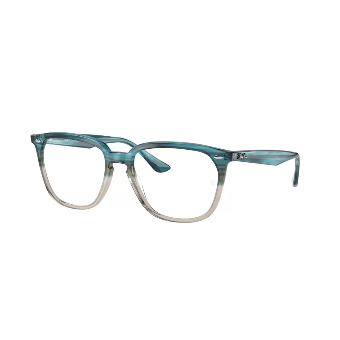 UNISEX EYEGLASSES RAY-BAN RX 4362V - 8146 HAVANA TURQUOISE SHADED SIZE 53 