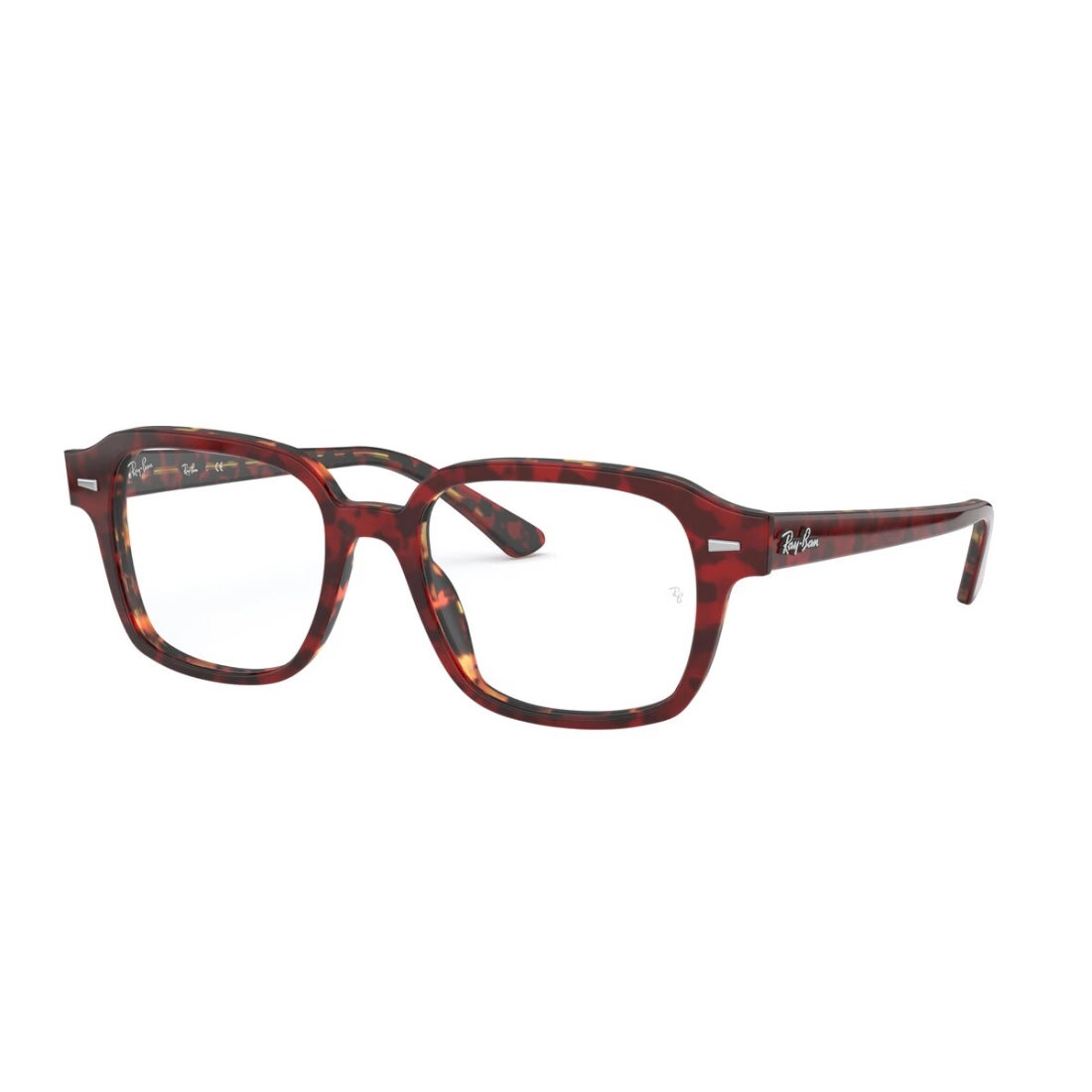 OCCHIALE DA VISTA UNISEX RAY-BAN RX 5382 - 5911 ROSSO TRASPARENTE SU AVANA