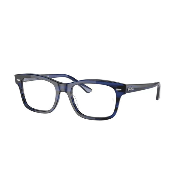 OCCHIALE DA VISTA UNISEX RAY-BAN RX 5383 MR BURBANK 8053 BLU A RIGHE CALIBRO 54
