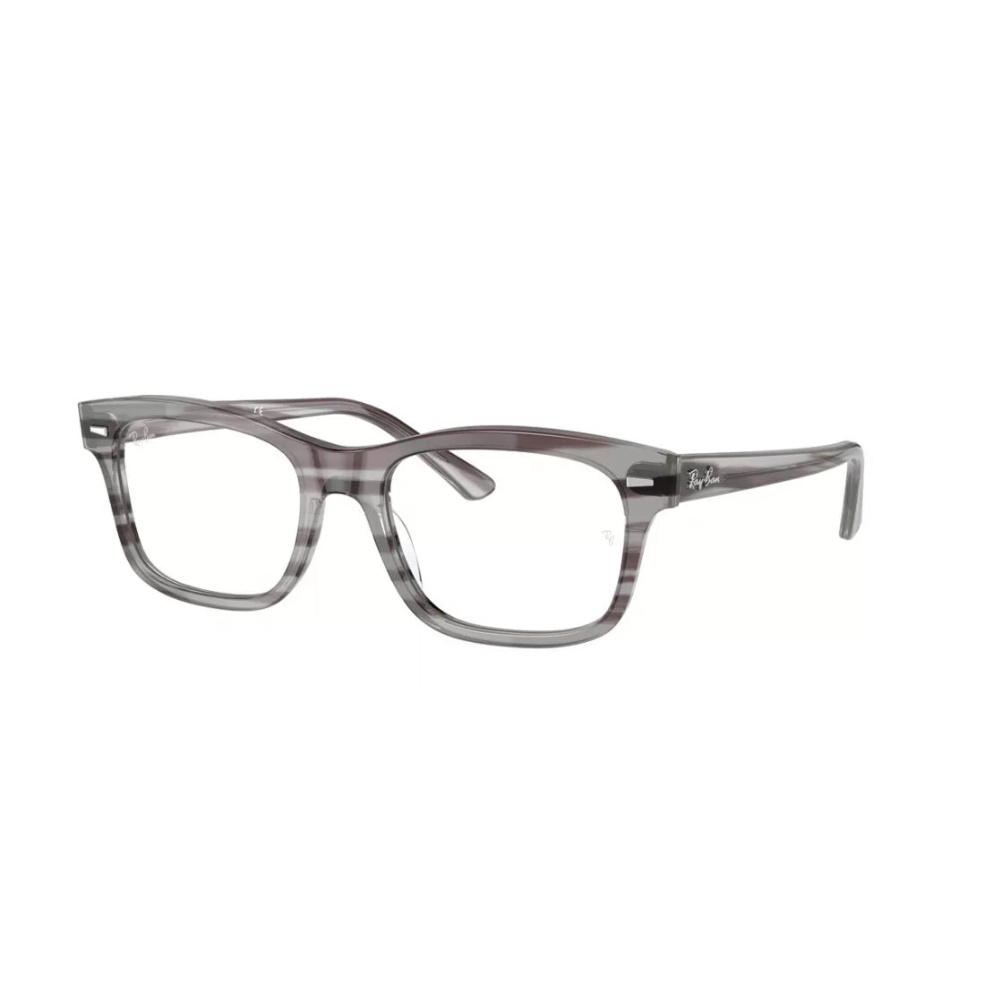 OCCHIALE DA VISTA UNISEX RAY-BAN RX 5383 MR BURBANK 8055 GRIGIO A STRISCE CALIBRO 54