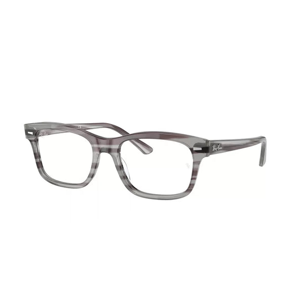 OCCHIALE DA VISTA UNISEX RAY-BAN RX 5383 MR BURBANK 8055 GRIGIO A STRISCE CALIBRO 52