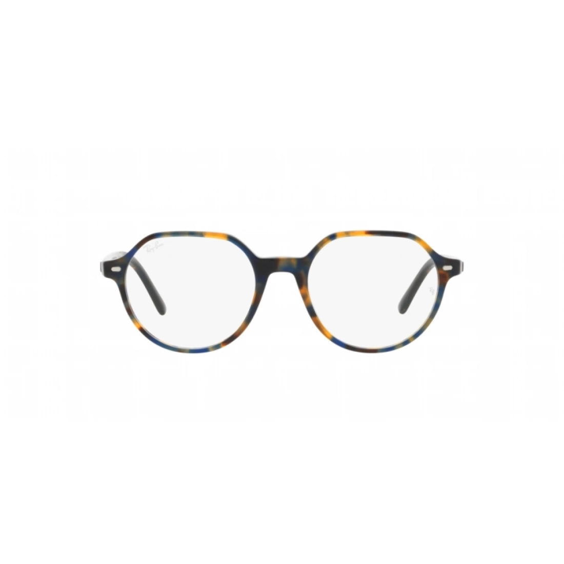 UNISEX EYEGLASSES RAY-BAN RX 5395 THALIA 8174 YELLOW AND BLUE HAVANA SIZE 49 