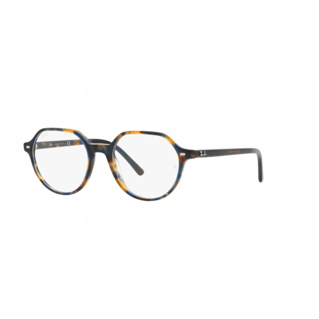 UNISEX EYEGLASSES RAY-BAN RX 5395 THALIA 8174 YELLOW AND BLUE HAVANA SIZE 49 