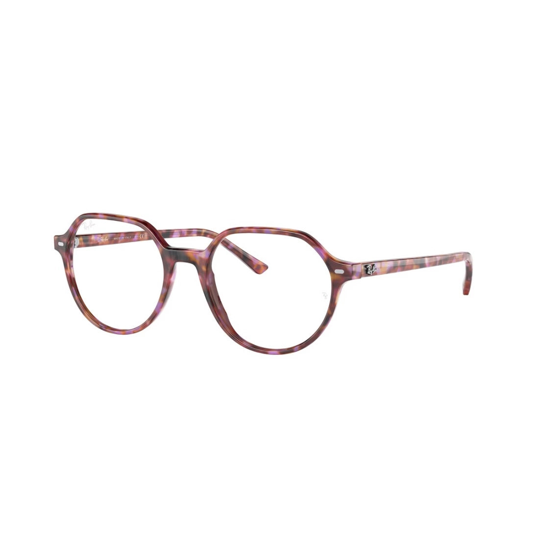 UNISEX EYEGLASSES RAY-BAN RX 5395 THALIA 8175 BROWN AND PURPLE HAVANA CALIBER 49 