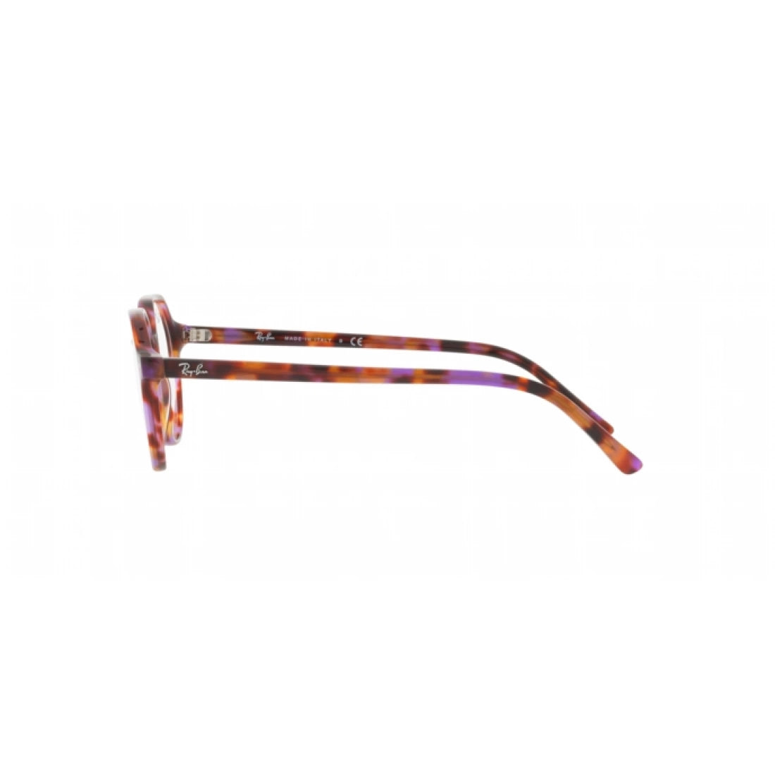 UNISEX EYEGLASSES RAY-BAN RX 5395 THALIA 8175 BROWN AND PURPLE HAVANA CALIBER 49 